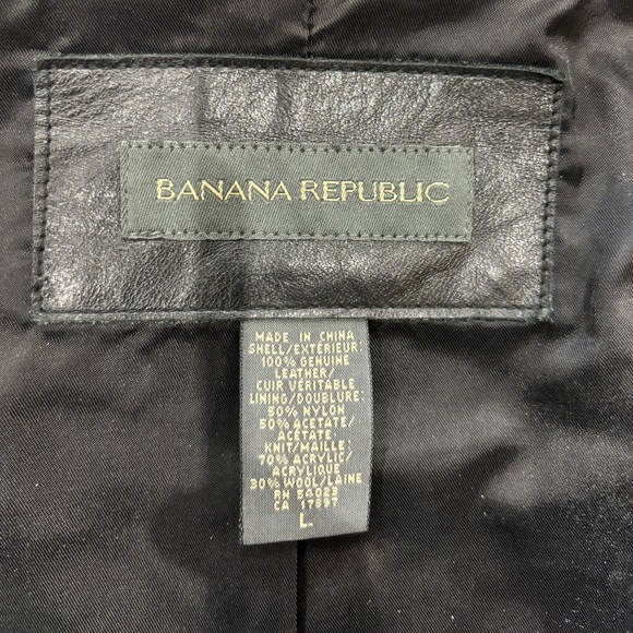 Banana Republic Flight Leather Jacket - Picture 5 of 6